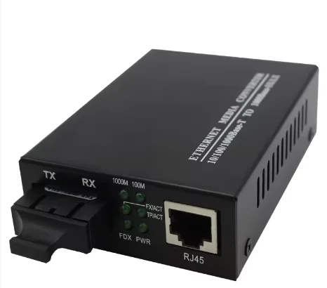 100/1000M 20km RJ45 Single Fiber Single Mode Ethernet Fiber Optic  Netlink Media Converter Gigabit SC