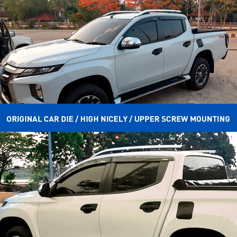 Aluminum Roof Rails Pickup 2017-2022 Truck Luggage Rack Car Roof For MITSUBISHI L200 TRITON