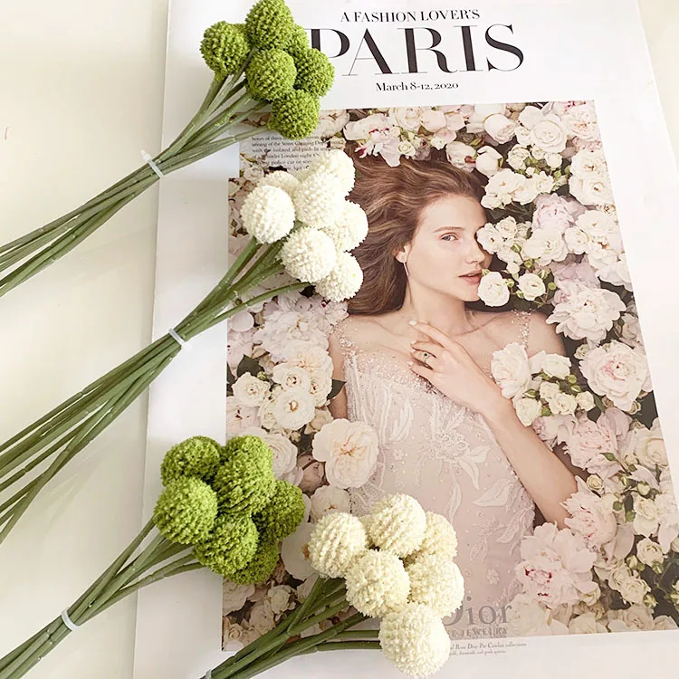 Factory style silk flower handmade flower wedding prop 9 heads of golden fruit bouquet artificial flower