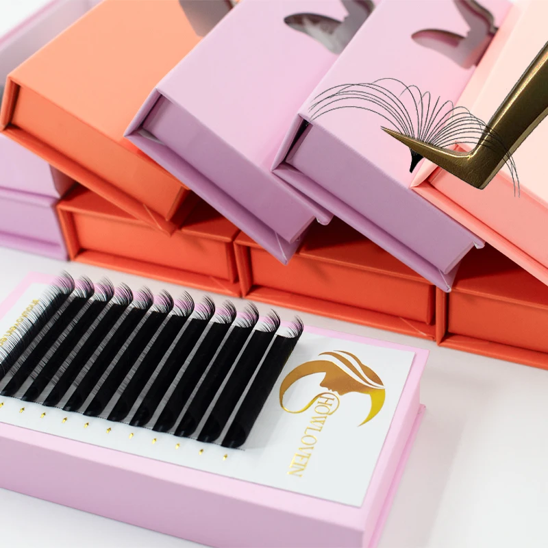Premium Lash Trays Volume Korean Silk Mink C D Fluffy Cashmere Eyelash Extension PBT