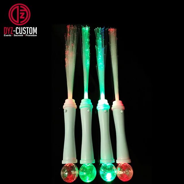 Promotional LED Flashing Fiber Optic Wand Led Light Up Stick