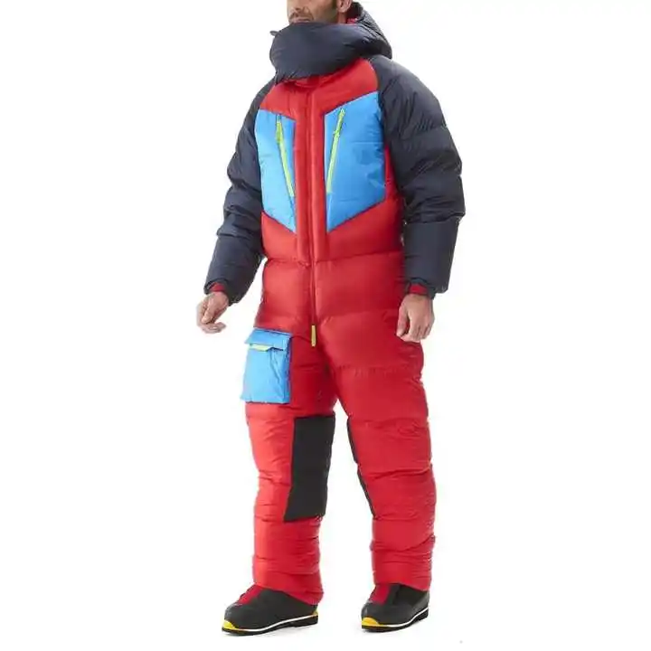 Warm filling thick ski snow suit ski suit men one piece jumpsuit with hood fashion men jacket