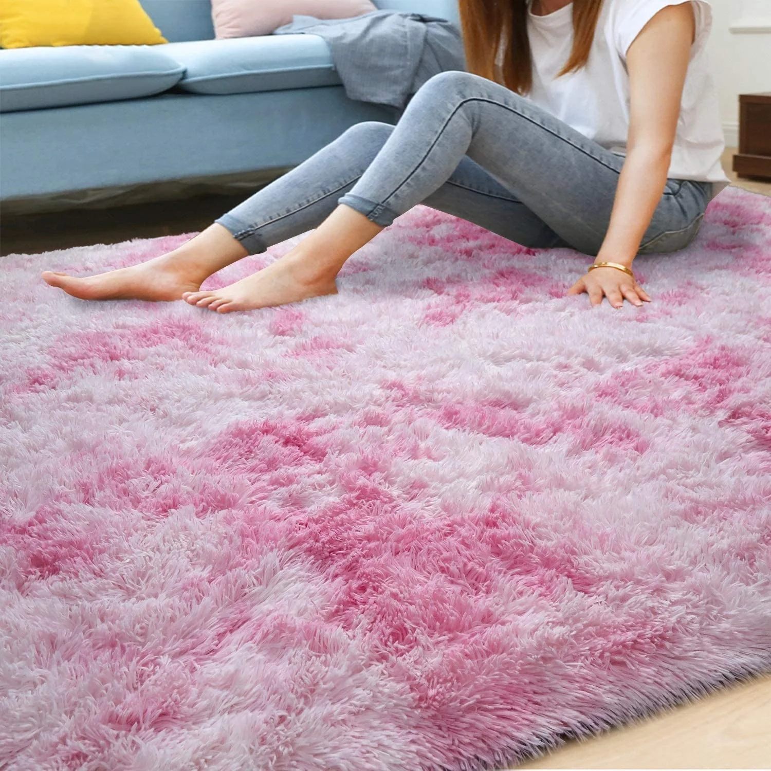 Peluche foamy tapete para sala de estar alfombras y tapetes