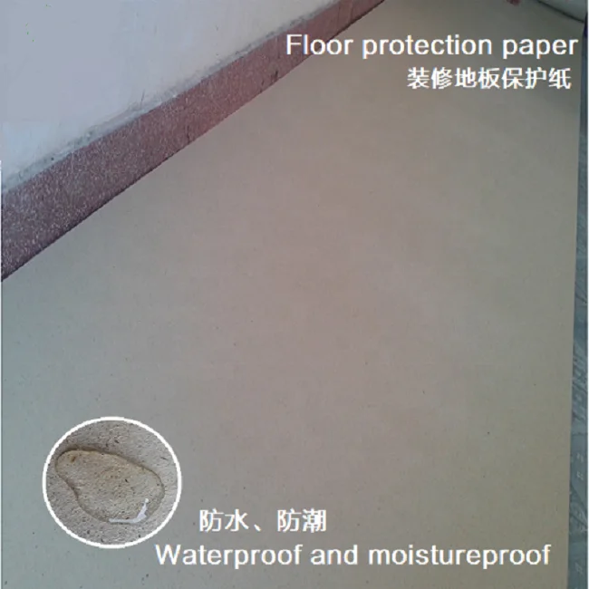 Heavy duty construction floor protection paper, waterproof and wear-resistant construction cardboard