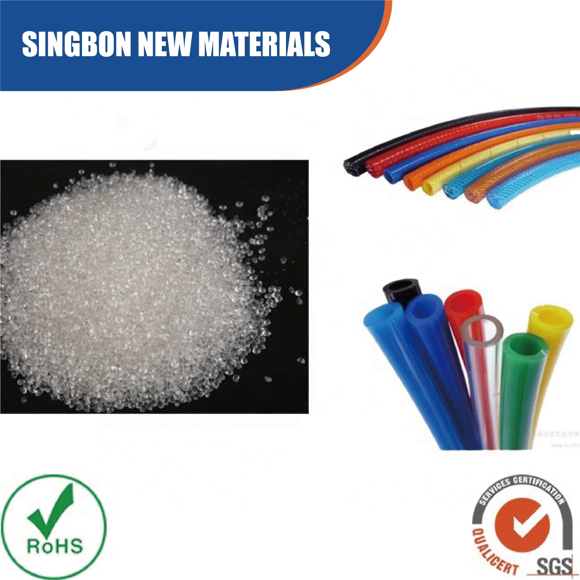 tpu for pneumatic tube hardness 95A 98A  tpu resin