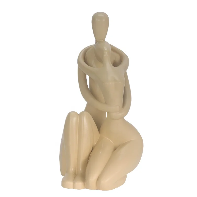 Современная Любовь Свадебные декоративные фигурки из смолы Ремесла день Святого Валентина скульптура подарок романтический домашний декор абстрактная пара статуя