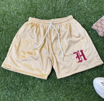 Custom Logo Board Shorts Sublimation Embroidery Logo Basketball Shorts Above Knee 5 Inch Men Breathable Mesh Shorts