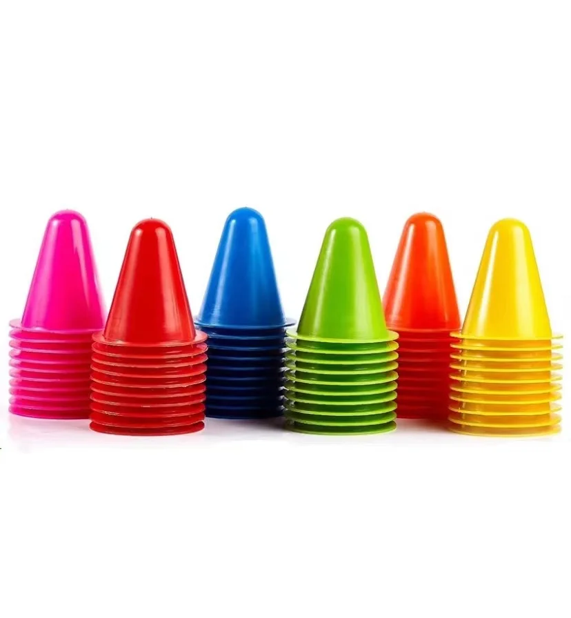 7 Inch Plastic Traffic Cones Sport Training Agility Field Marker Cone for Soccer Skating Basketball Indoor Outdoor Activity