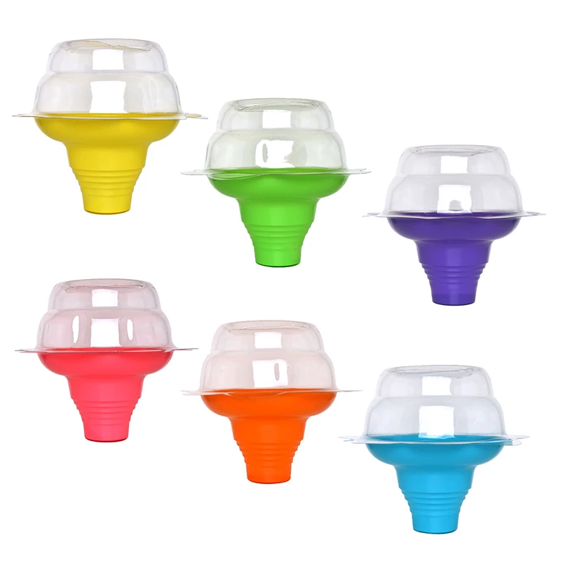 4 OZ(250ml) Flower Snow Cone Cups Disposable Shaved Ice Cup Cream