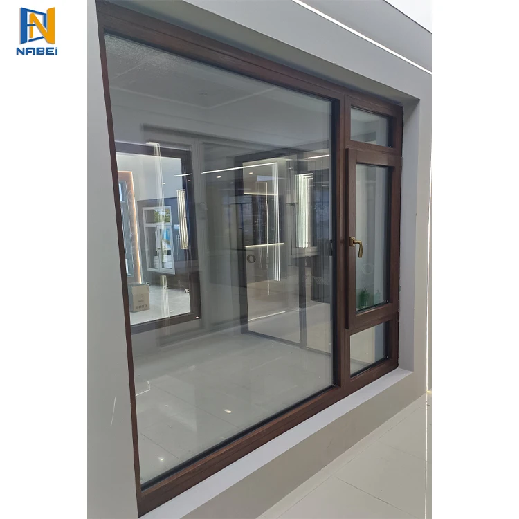 Good prices aluminium windows aluminium bathroom ventilation window aluminium brown color sliding window