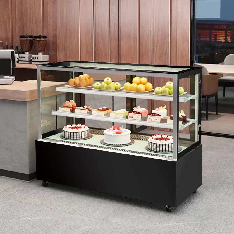Professional modern commercial equipment pastry refrigerated table top bakery showcase cake display cabinet