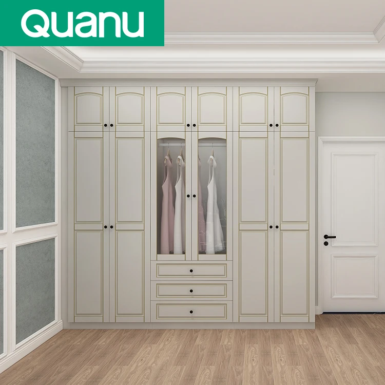 Modern Design Bedroom Furniture Melamine Wooden Wardrobe