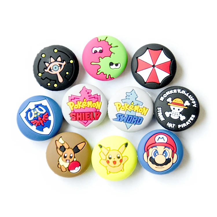 switch controller thumb grips 3D analog cover silicone joystick grips for switch Joy-con