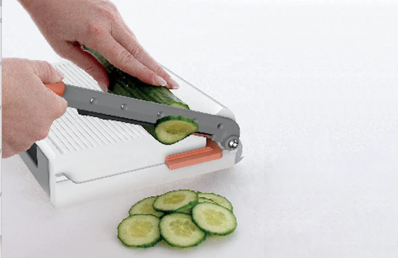 Multi-function hand adjustable thickness dial safe manual fruit shredder dicer cutter grater chopper mandoline vegetable slicer