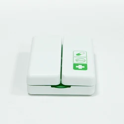 Magnetic Foldable Small Pill Organizer Travel Pill Case Box 7 Compartments Pill Box 7 Days A Week Medicine Box