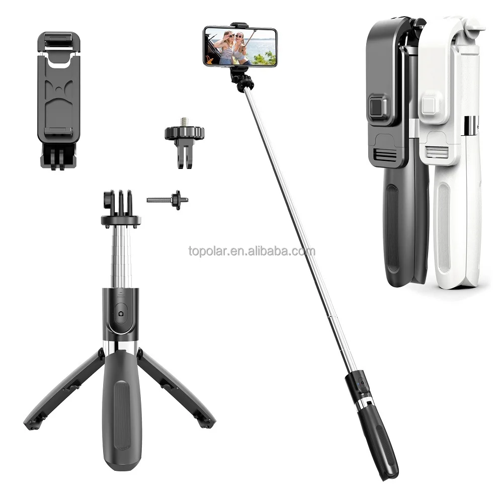 2021 Tourist L02 360 Wireless Selfie Stick for mobile phone selfie stick flexible