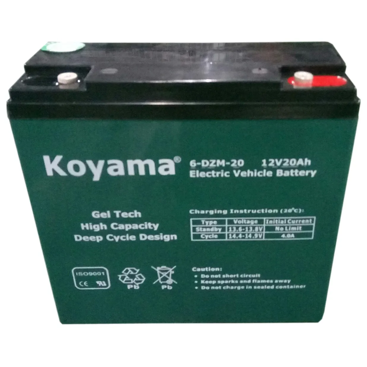 6-DZM-20 KOYAMA 12V 20AH Electric Ebike Battery 6-DZM-20