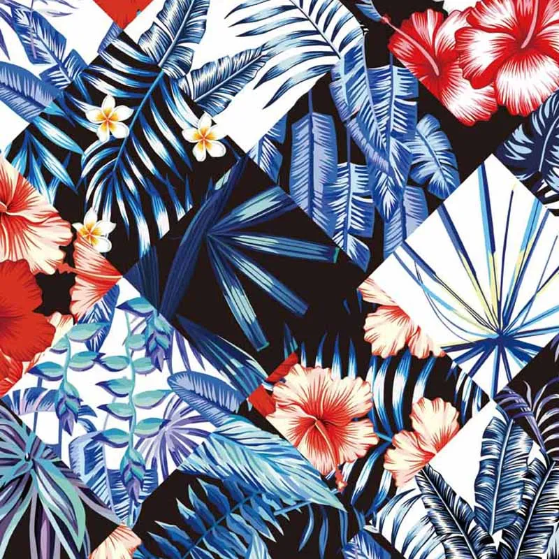 Wholesale Digital Print Fabric 100 Cotton Polyester Rayon Viscose Linen Dress Cloth