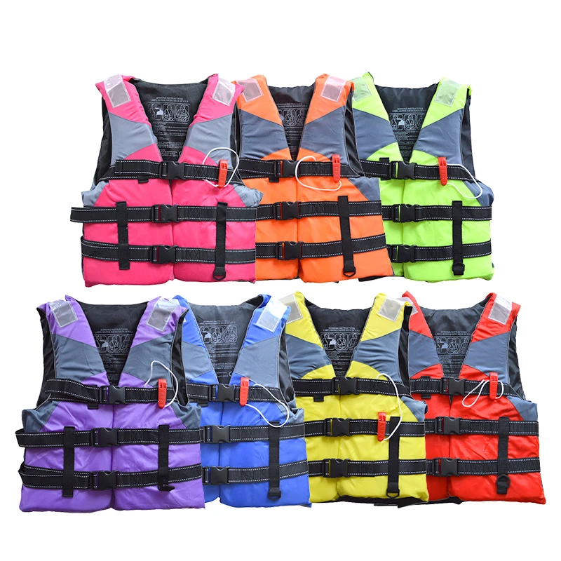 Wholesale Lifesaving Vest Adult Kid Fishing Surfing Drifting Safety High Quality Oxford Fabric Life Jacket