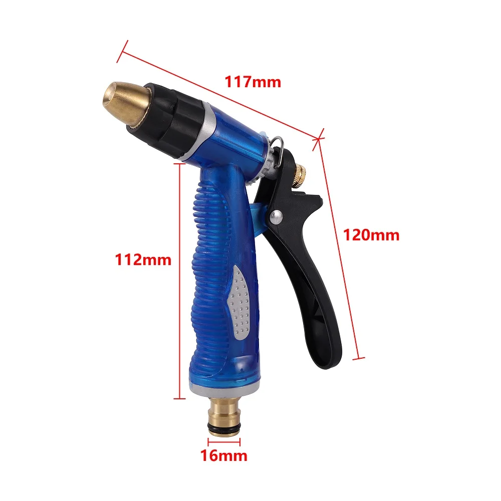 Household High Pressure Car Washing Water Gun Hose Nozzle Adjustable Spray Head Gun