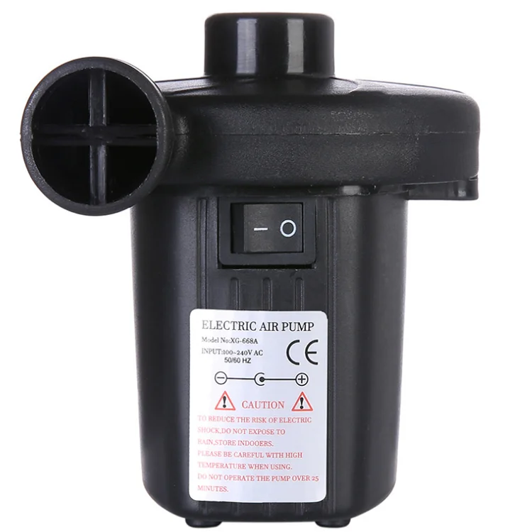 Portable Electric Air Pump for Inflatables Couch Air Mattress Quick Fill AC Inflator Deflator with Nozzles