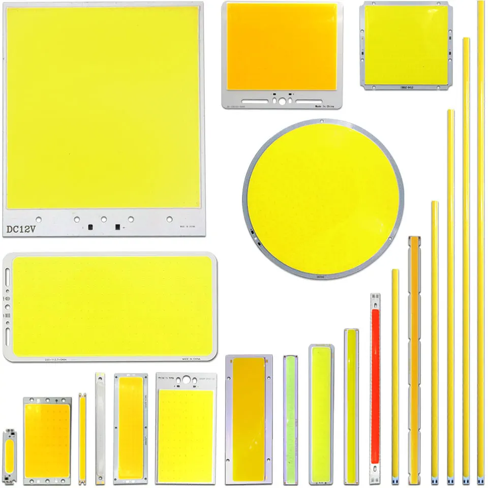 OEM ODM Customize LED Lighting White Blue Red Green Color 1w-300W 3V 5V 12V 24V COB LED Lamp for Indoor Outdoor Car Light Bulbs