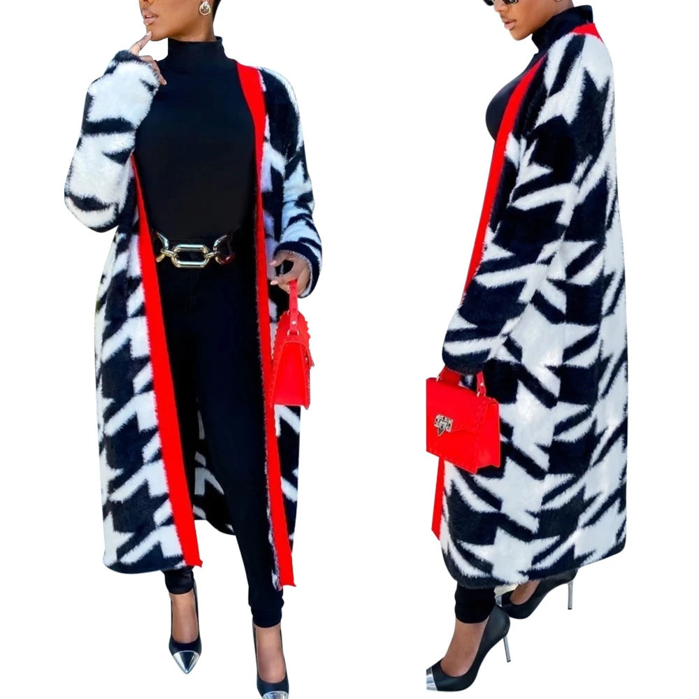 New Design Fashion Plus Size Women Clothing Wholesale Fall Long Plus Size Coats