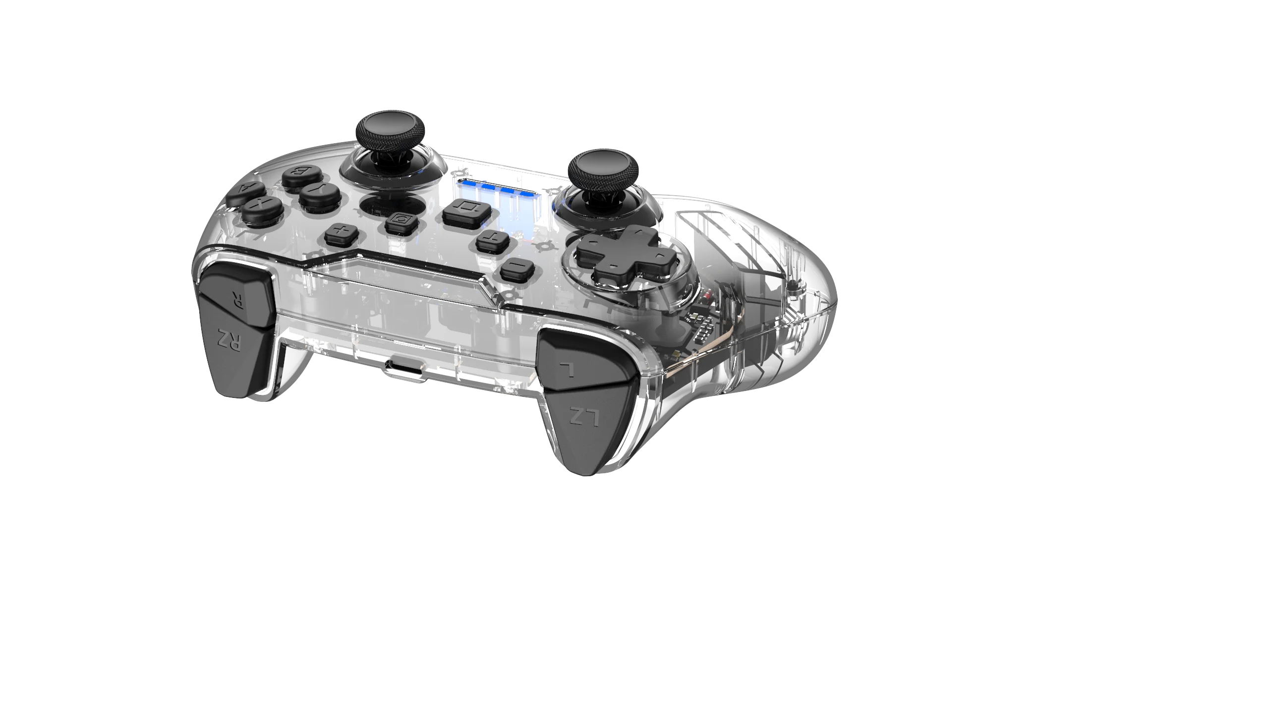 Переключатель частного режима, двойной мотор, вибрация, пробуждение, переключатель NS PRO, беспроводные прозрачные джойстики и игровые контроллеры