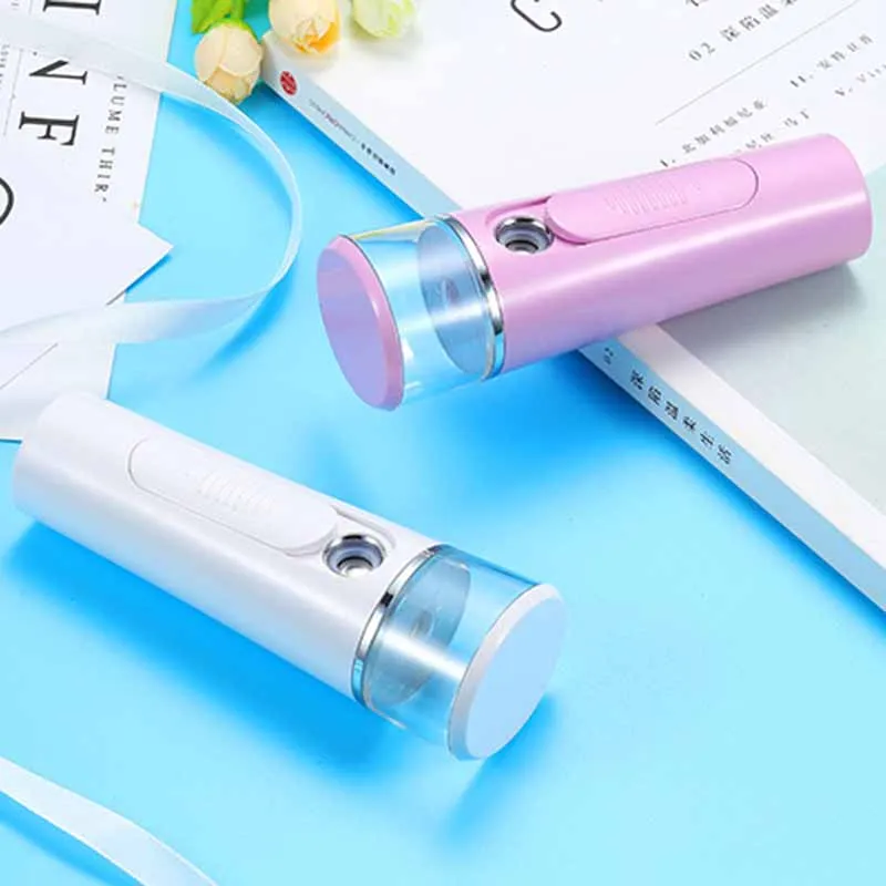 Handheld Mini Beauty Skincare Facial Steamer Mini Plastic Spray Water Replenishment Instrument Portable Facial Humidifier Spray