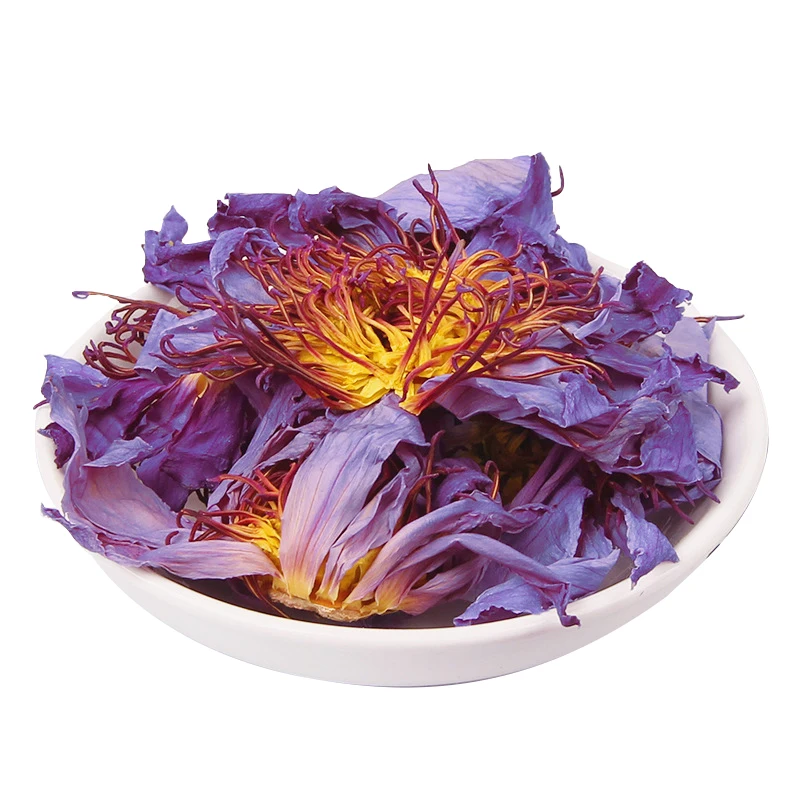 High Quality Dried Blue Lotus Flower Pure Natural Zero Additive Herbal Flower Tea Nymphaea Caerulea