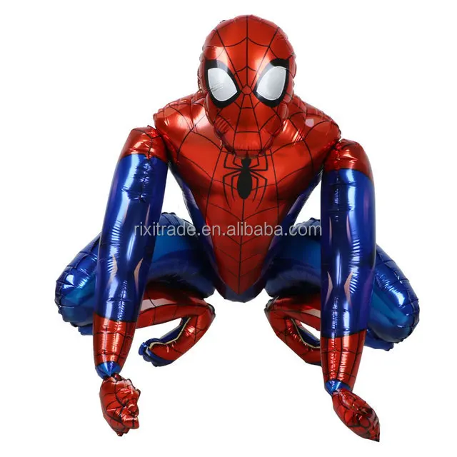 108pcs Arch Garland Red Blue Balloons Chain Set 3D Big Spiderman Foil Ballon Kids Boys Gifts Birthday Party Decorations Supplies