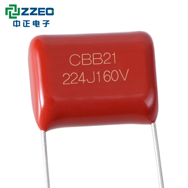 Metal Cl21 220nf 400v224 P=10mm 224pf 0.22uf Metallized P15mm Cbb21 400v 224j  Polypropylene Film Capacitor