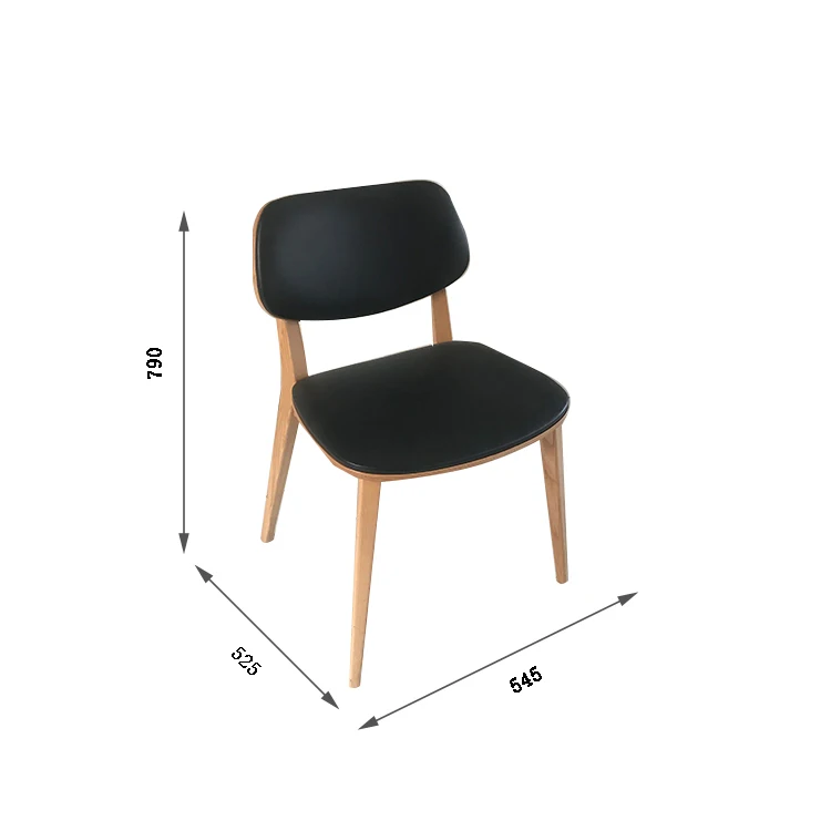 New Design Hot Sale Luxury Top Quality Chair With Solid Wood Legs