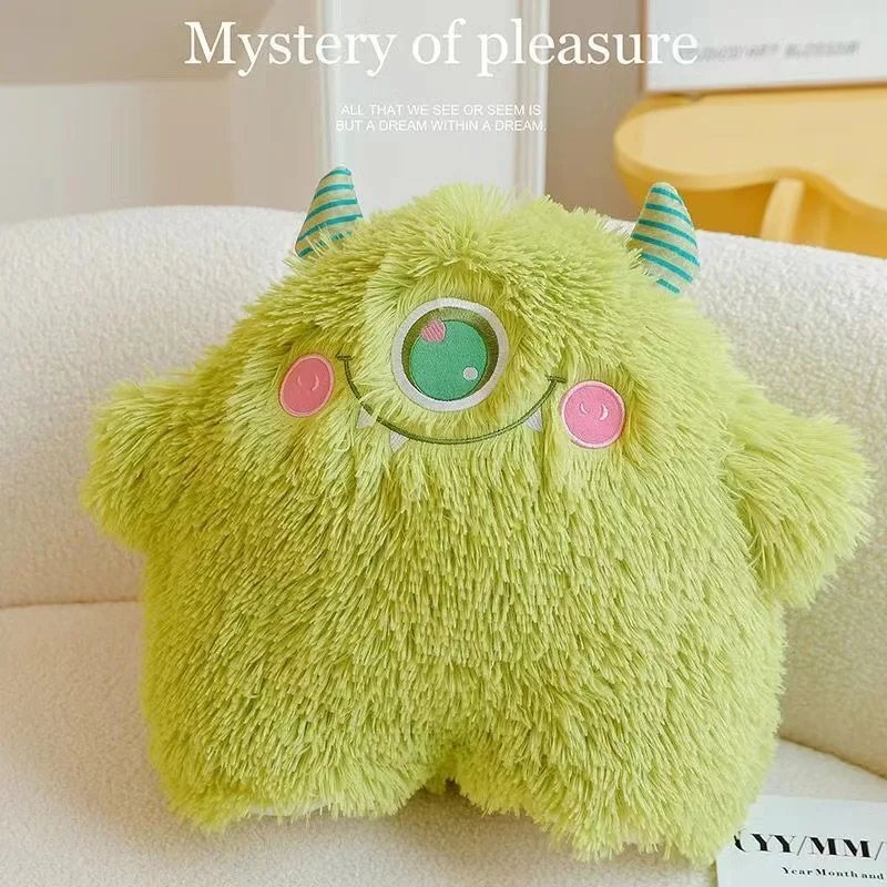 Promotion Stuffed Toys Little Monster Fluffy Toy Animal Children Girl Gift Cute Doll Sleeping Pillow