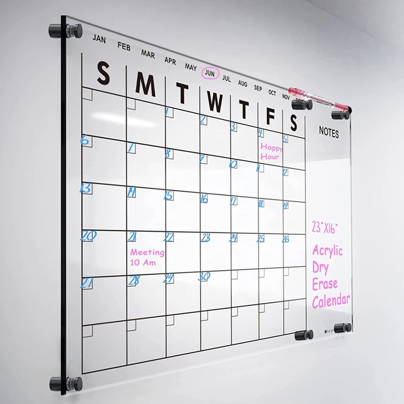 Wholesale Custom Logo Magnetic Whiteboard Acrylic Dry Erase Board For Fridge