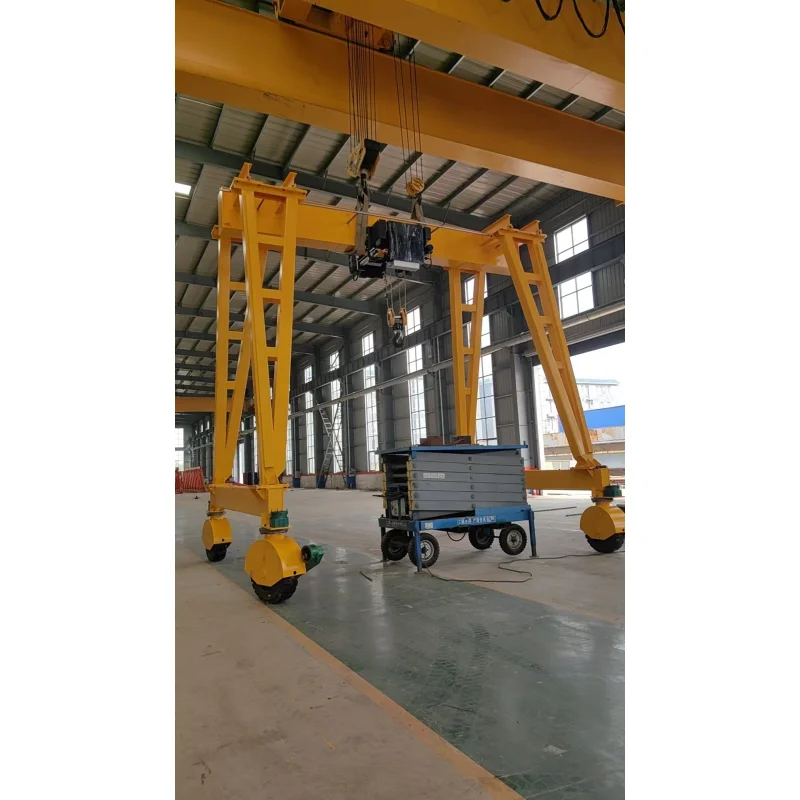 5 Tons Portal Gantry Crane 25t 200 Meter Crane Gantry Ton 7 Duty Rubber Tyre Gantry Remote Control Crane