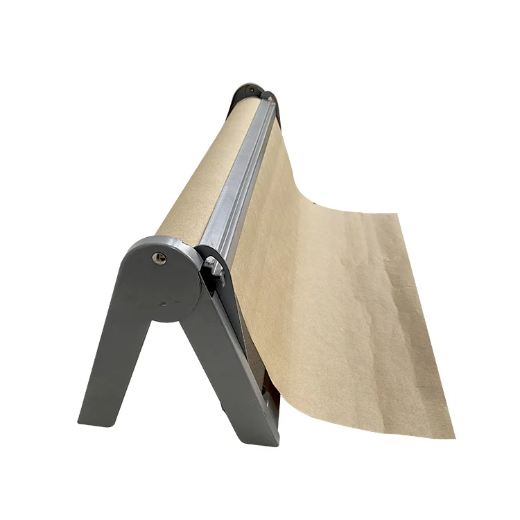 JH-Mech Customized Dispenser Cutter Gift Paper High Efficiency and Cutting Precision Powder Coated Paper Rack Cutter Dispenser