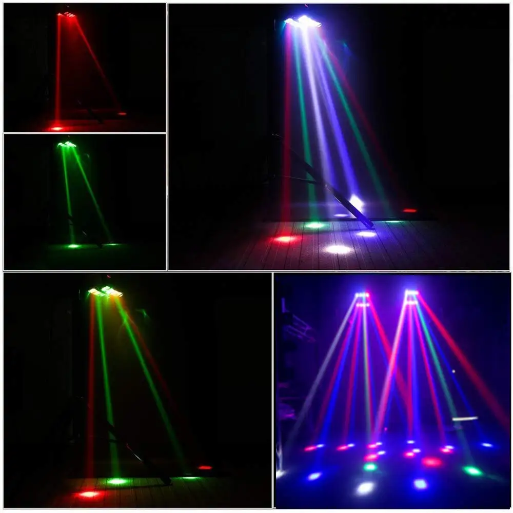 LED Spider Light Stage Lighting KTV Bar Chandelier Stage Eight Eyes Moving Head Beam Effect Light
