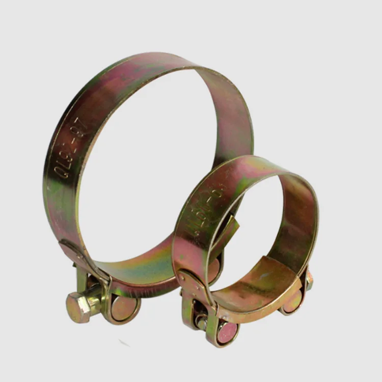 Agricultural strong European galvanized fixed joint tiger clip hose hoop thickened water pipe coated plastic fire hose