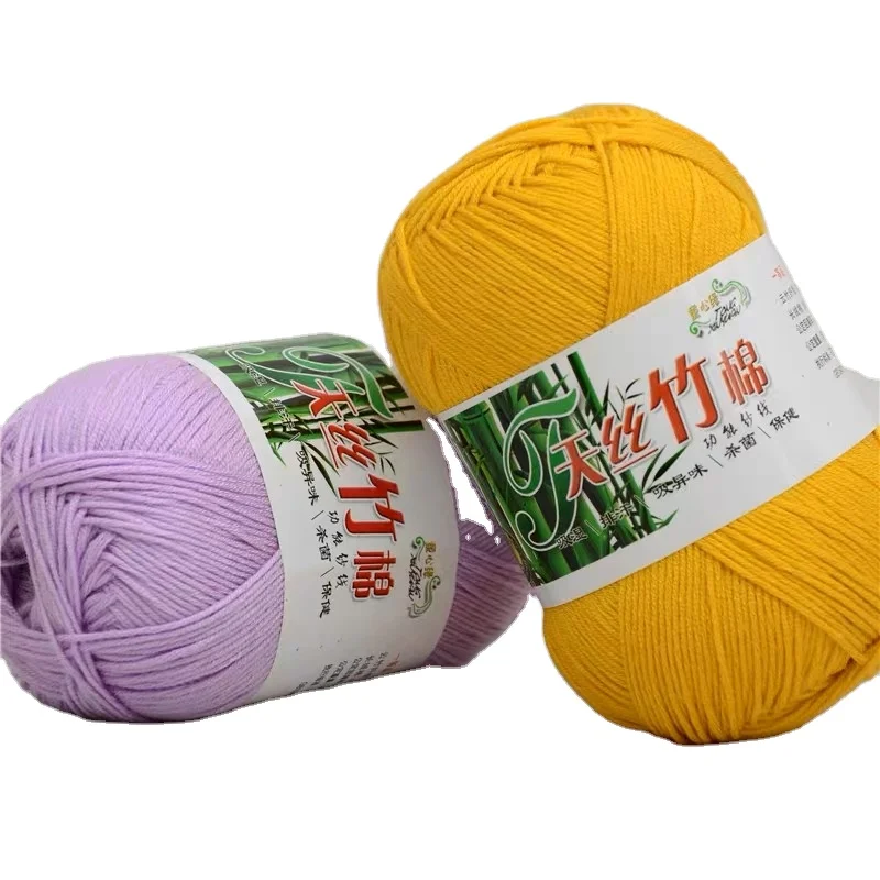 Bamboo Cotton Blended Yarn Manufacturer Wholesale Knitting Crochet  Thick Cotton Thread Yarn