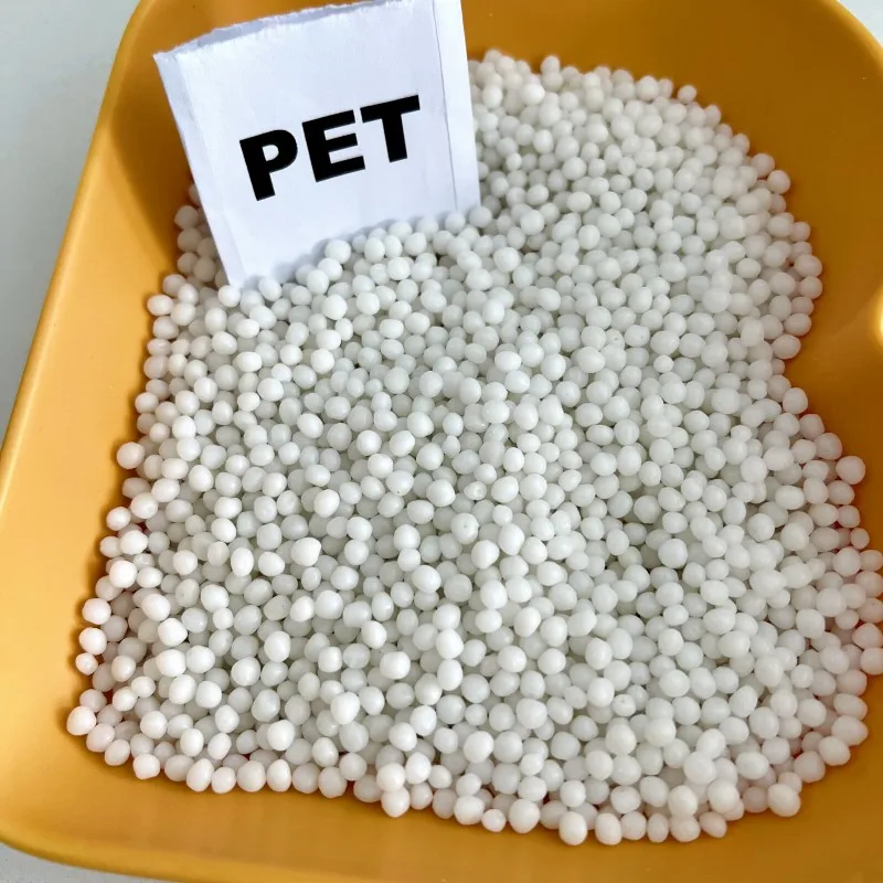 Polyethylene Terephthalate Plastic Raw Material Virgin PET Resin granules with good Density