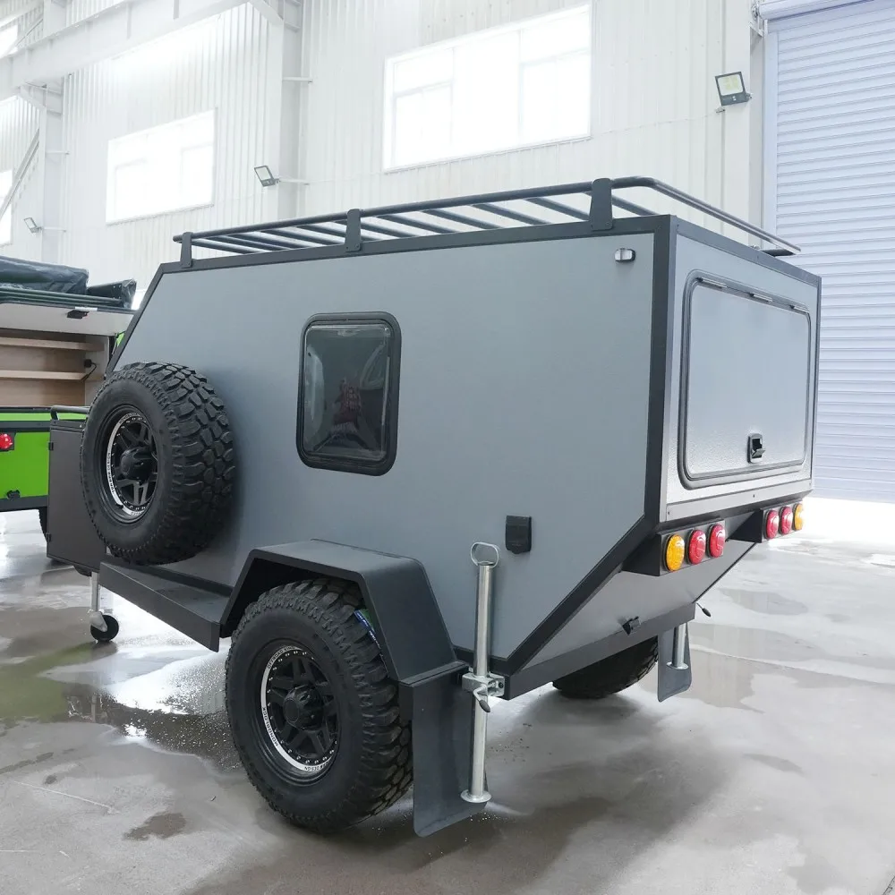 Small Rv Camping Trailer Oem Camper Caravan For Outdoor Enthusiasts Comes With Tent For Travel