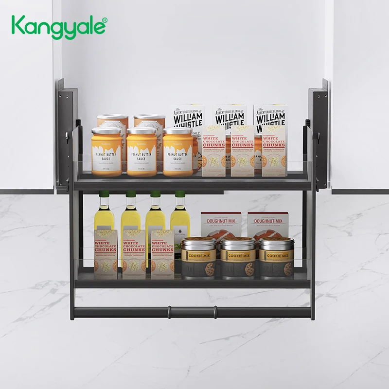 Kangyale кухонные шкафы моторизованный подъемник многофункциональная электрическая подъемная корзина для хранения кухонных подъемников корзина для хранения фруктов полки