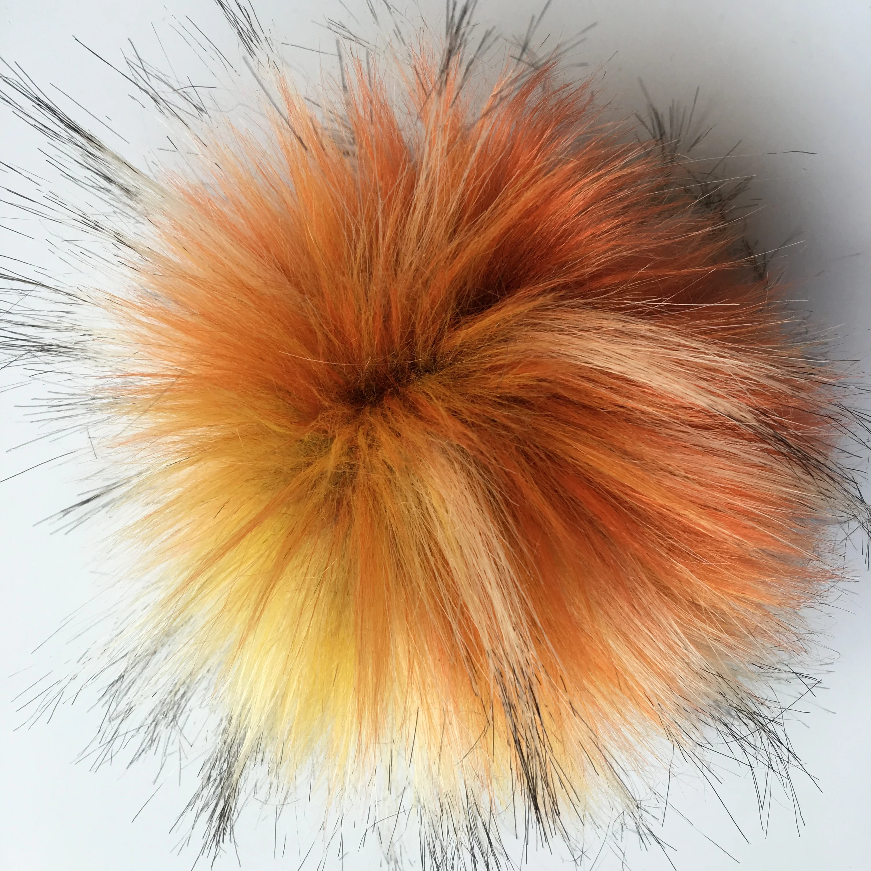 Eco-friendly Factory Wholesale Colorful High Similar Faux Fox Fluffy Fur Pom Poms Balls