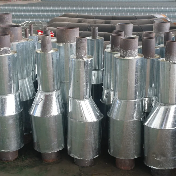 PUR thermal pre insulated reducer insulated pressure reducer for district heating or cooling