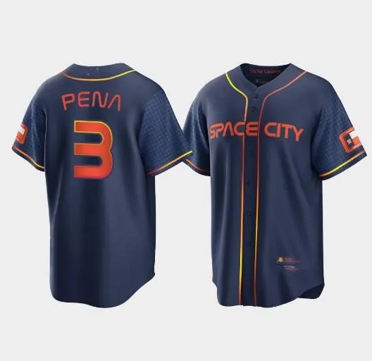 2022 New Stitched City Connect Baseball Jersey Houston Astro #27 Jose Altuve #44 Yordan Alvarez Top Embroidery Jersey