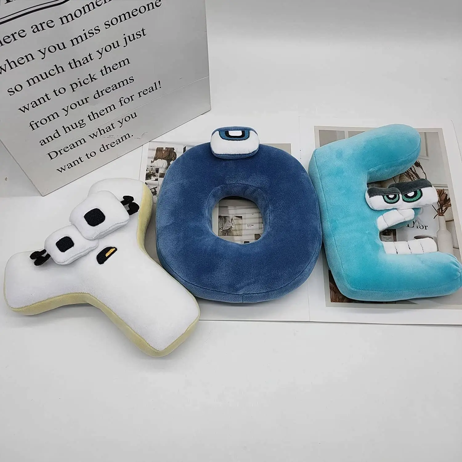 Aa Trend Valentines Day Gift 2023 Stuffed Animals Toys Wholesale Plush Alphabet Lore Letter Kids Toys Plush Stuffed Letters Toy