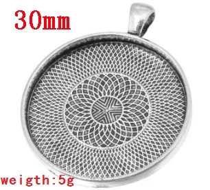 10pcs 45/50mm Good Plating Necklace Pendant Setting Cabochon Cameo Base Tray Bezel Blank Fit Cabochons Jewelry Making Findings