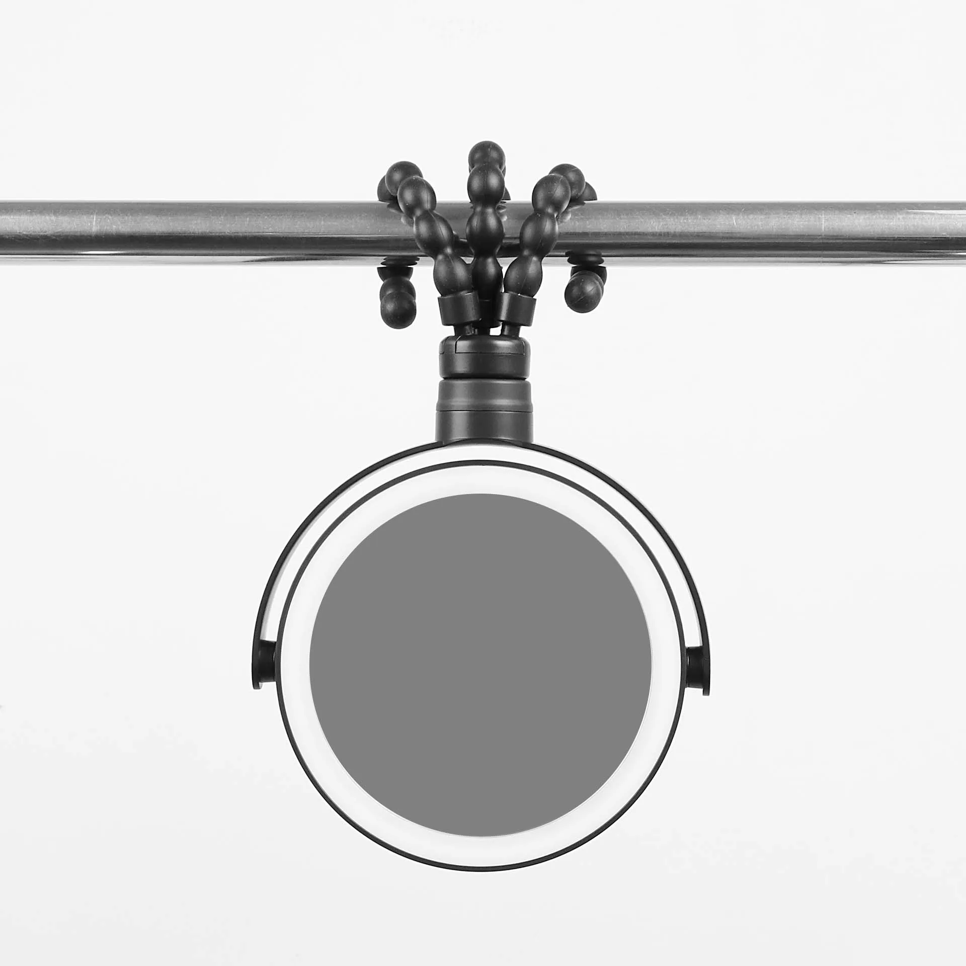 New LED Makeup Round Table Top Mirror with Octopus Portable Flexible Tripod Stand for Travel Illuminate Cosmetic