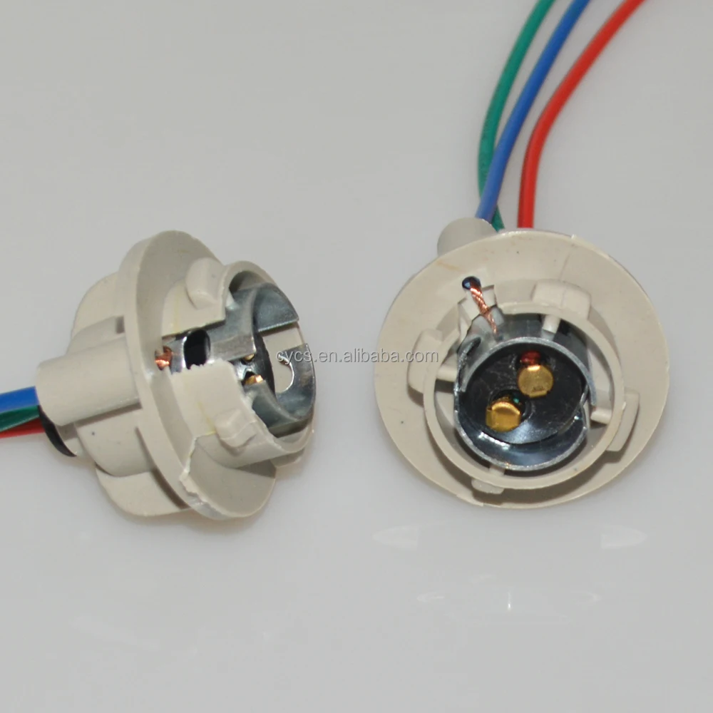 1157 BAY15D Good Quality Car Lamp Holder BAY15D Light Bulb Extension Socket Connector
